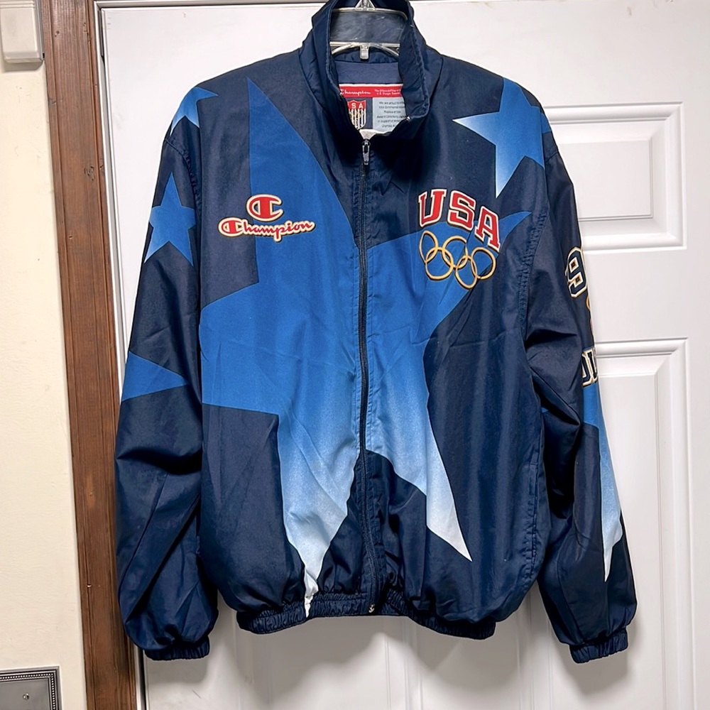 Vintage Champion Olympic Games windbreaker